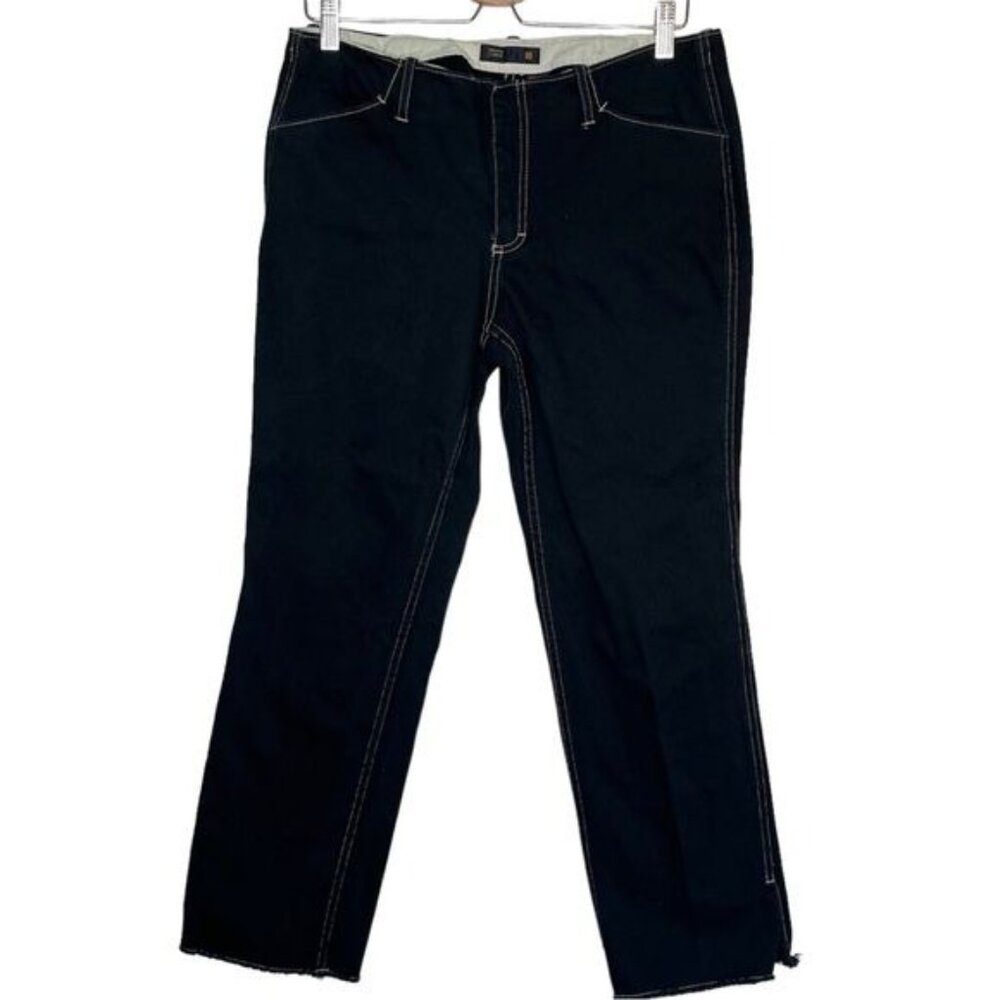 J. Crew dark Wash vintage straight leg mid rise jeans size 10 made in Hong Kong